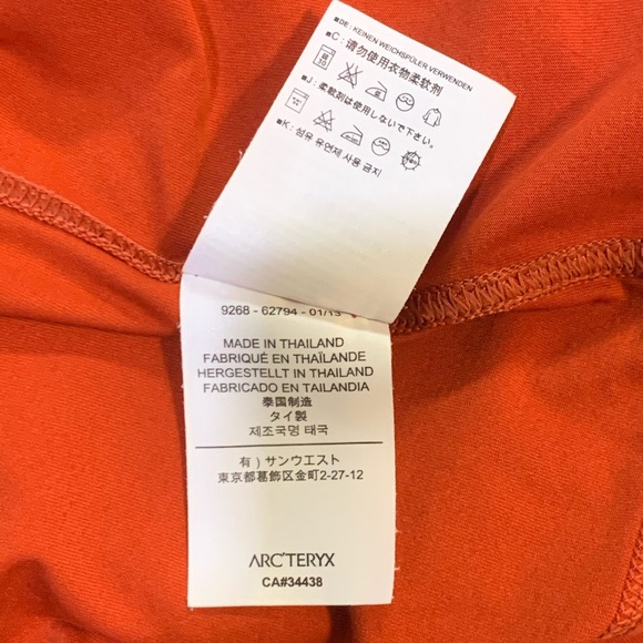 Arc'teryx Orange Captive Polo Short Sleeve | M - Picture 7 of 7